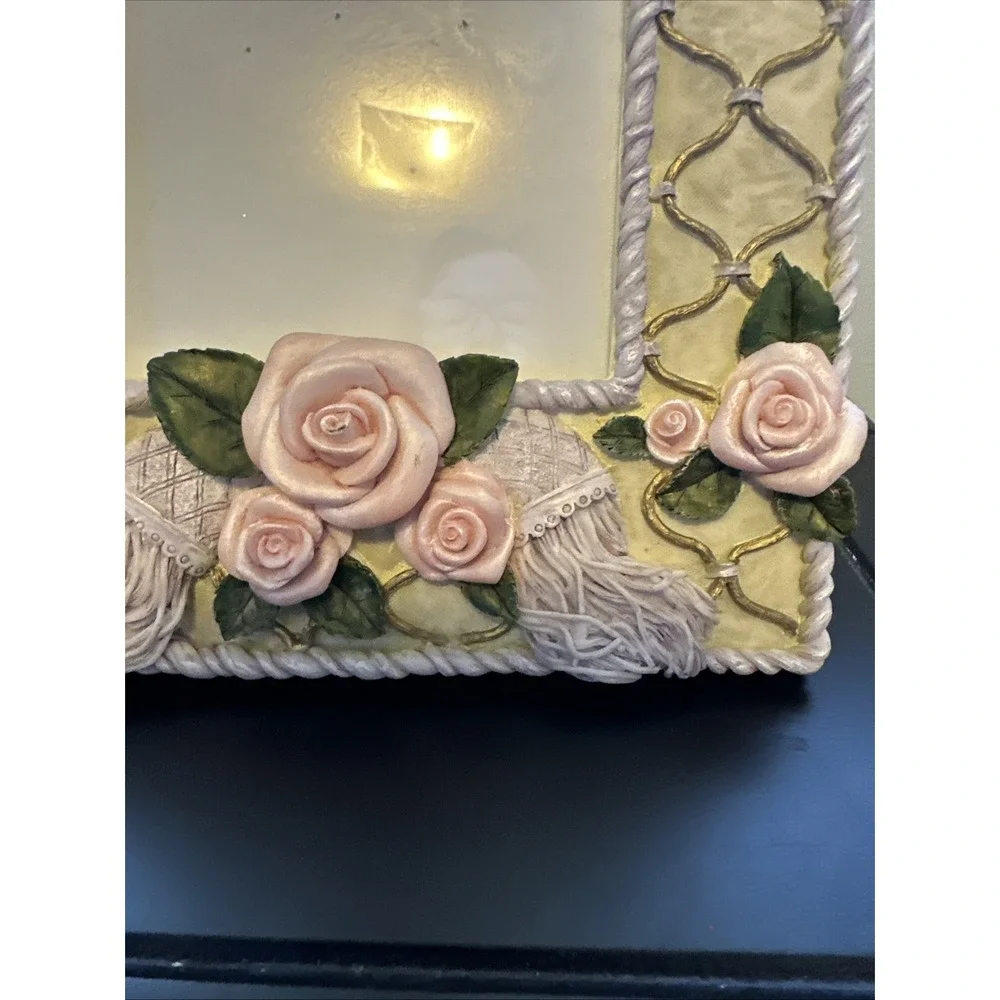Ganz Photo Frame Pink Roses Romantic 4x6 Photo Frame is 8x10‎